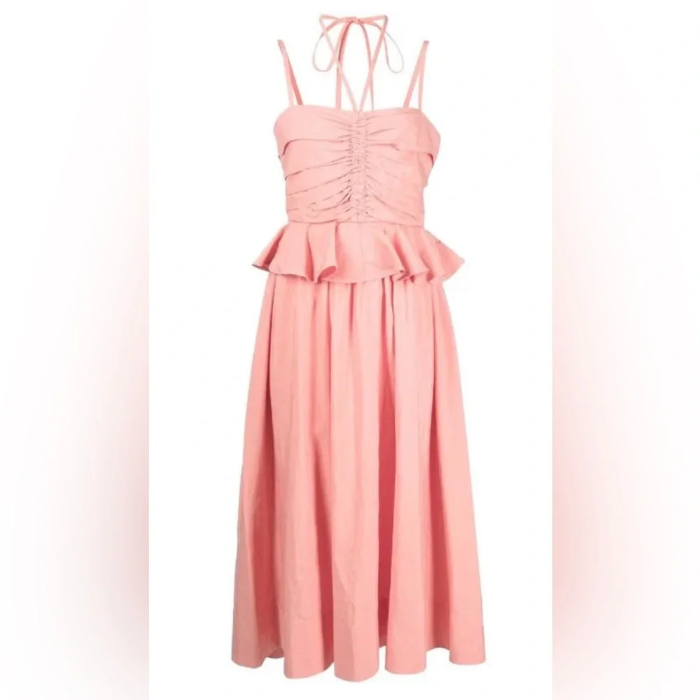Ulla Johnson
halterneck ruffled midi dress - Picture 1 of 16